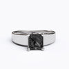 varitsa-jewellers - Solitaire Gold Engagement with 1ct Princess Cut Black Onyx - 01SG05O